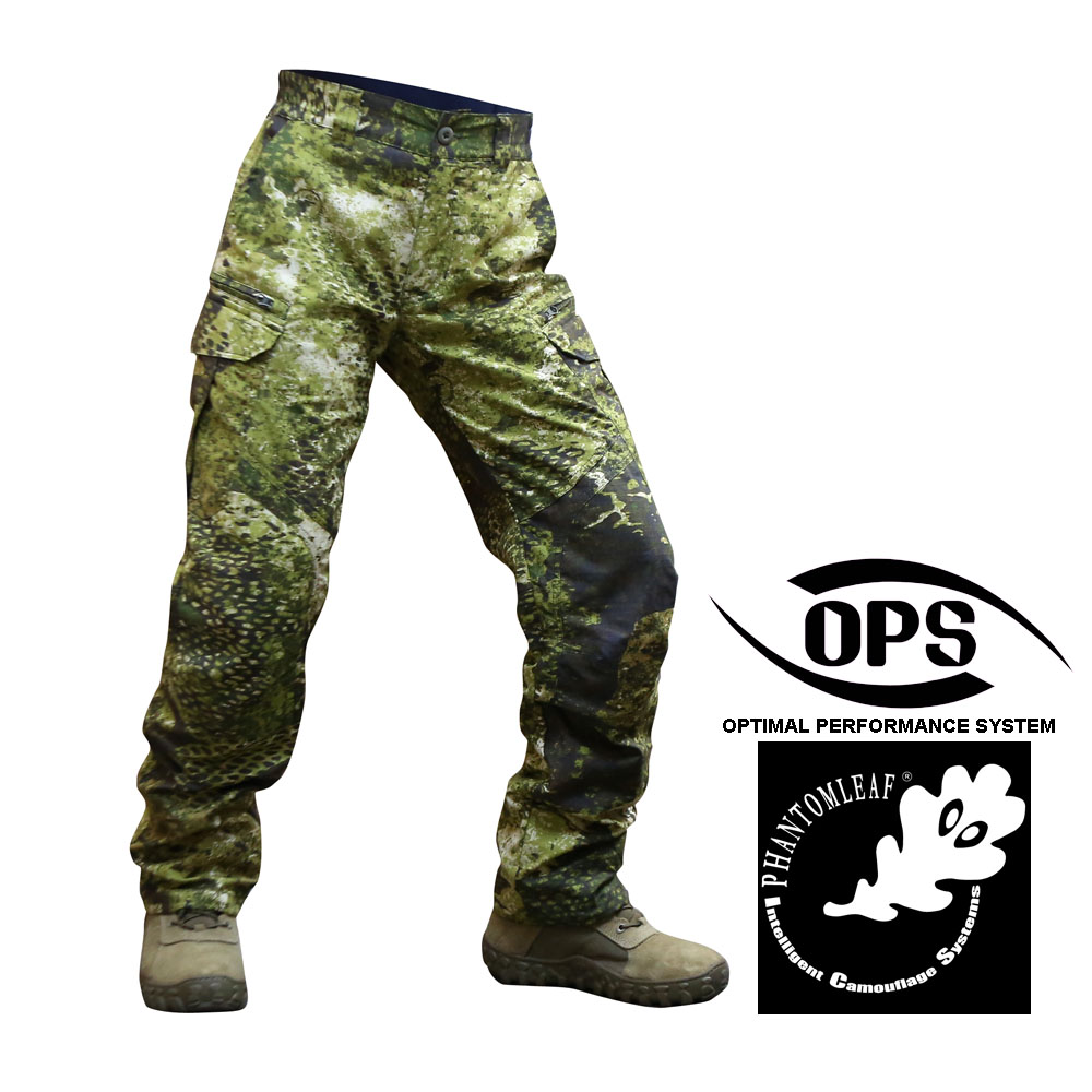 O.P.S COMBAT ADVANCED FAST RESPONSE PANTS IN A-TACS IX NYCO KNEE PADS INCLUDED 