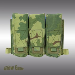 Glow Gear Triple M4 AK Mag Pouch | MOLLE Plate Carrier Placard