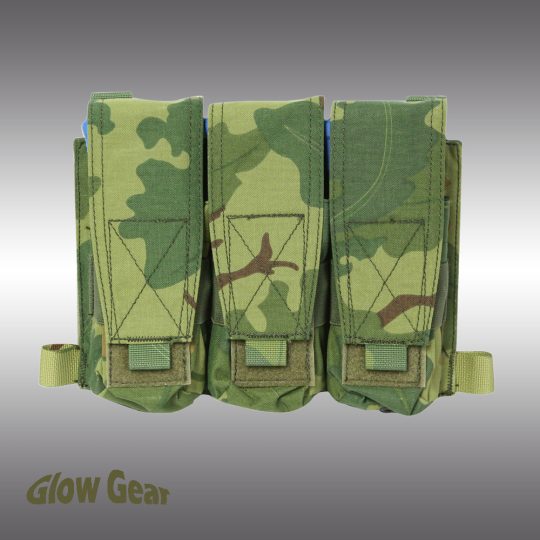 Glow Gear Triple M4 AK Mag Pouch | MOLLE Plate Carrier Placard